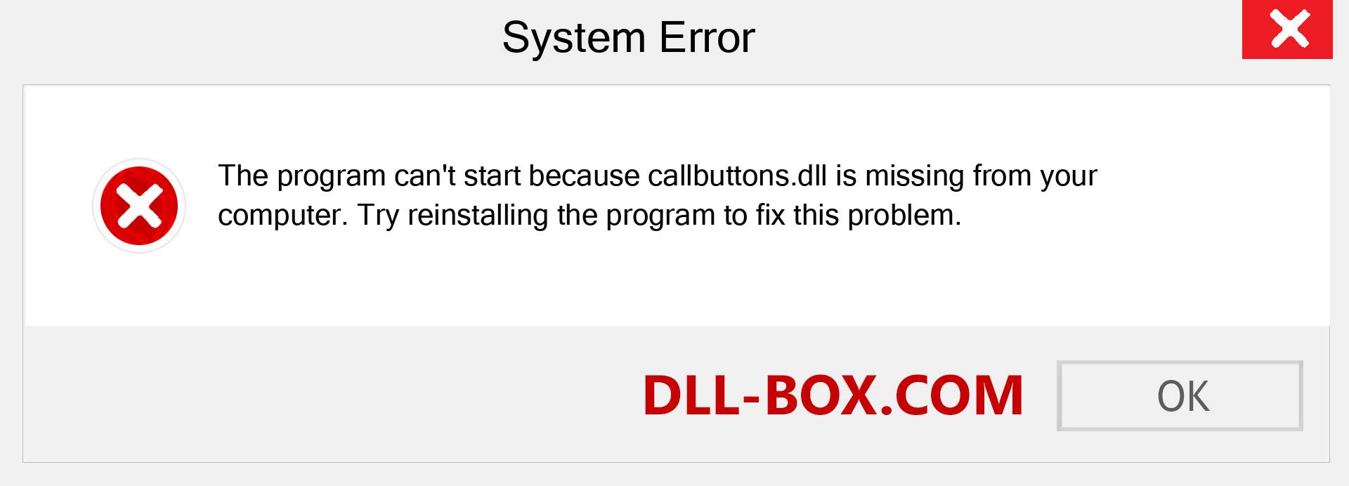  callbuttons.dll file is missing?. Download for Windows 7, 8, 10 - Fix  callbuttons dll Missing Error on Windows, photos, images
